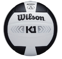 Wilson K1 Silver Volleyball - Black/White
